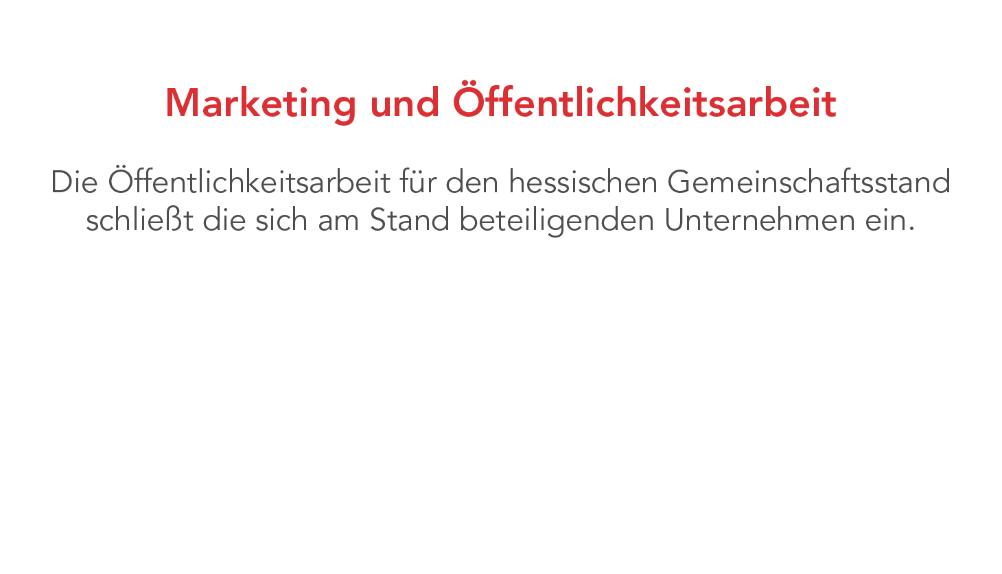 Informationsbild zur Öffentlichkeitsarbeit und Marketing