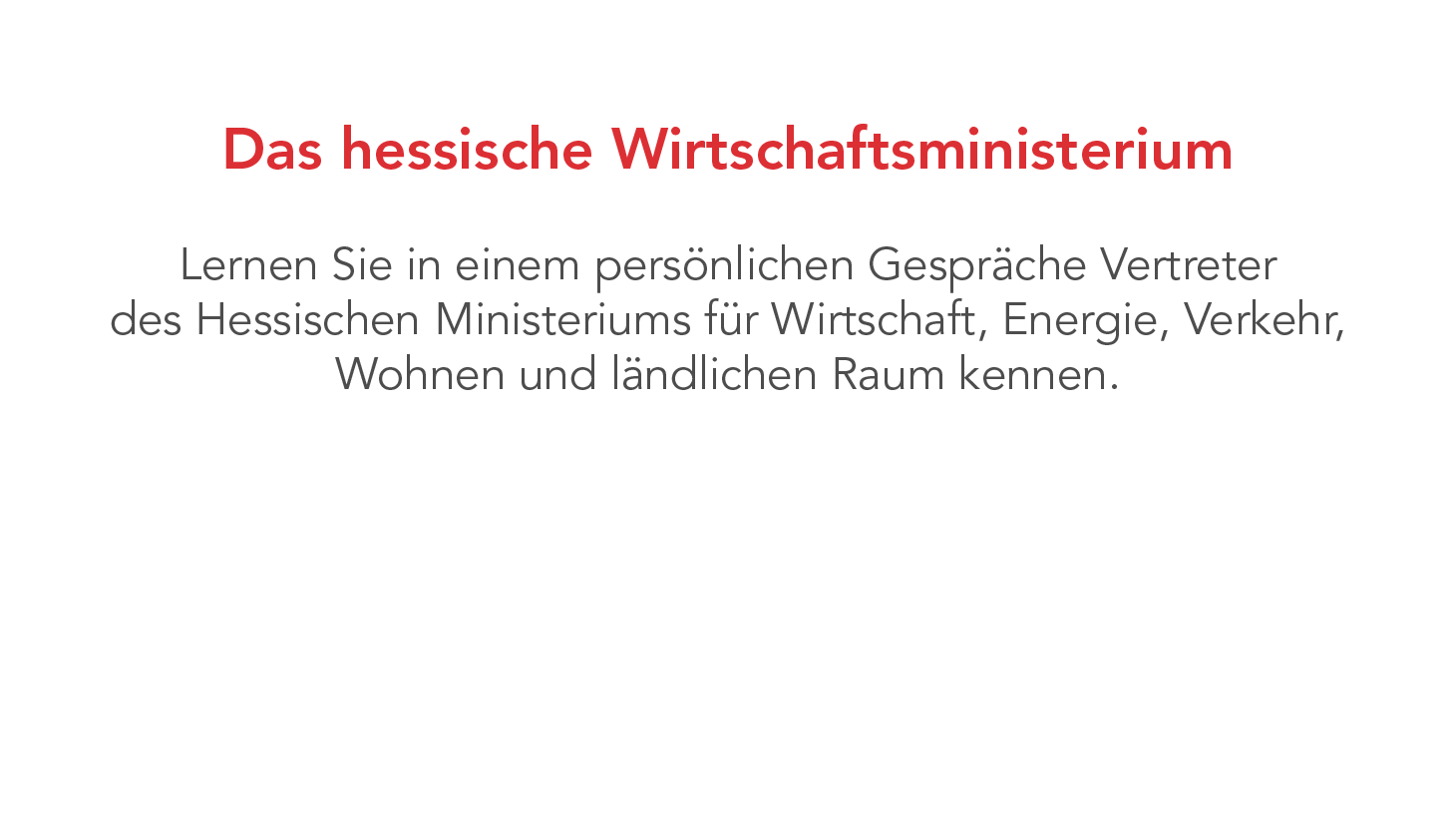 Informationsbild zum Wirtschaftsministerium
